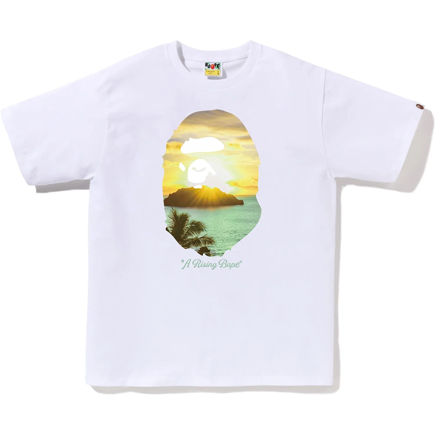 A RISING BAPE PHOTO TEE MENS