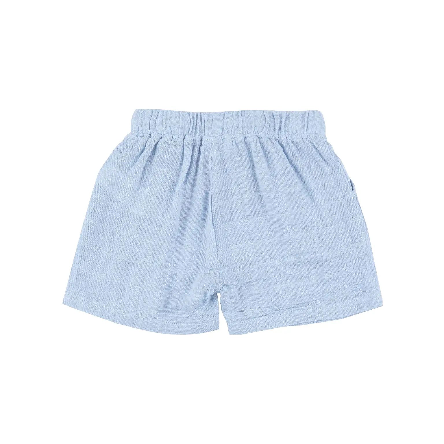 Angel Dear - Dusty Blue Muslin Shorts