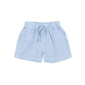 Angel Dear - Dusty Blue Muslin Shorts