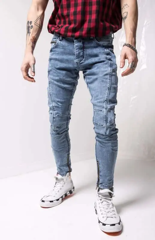 Ankle Zipper Streetstyle Jeans