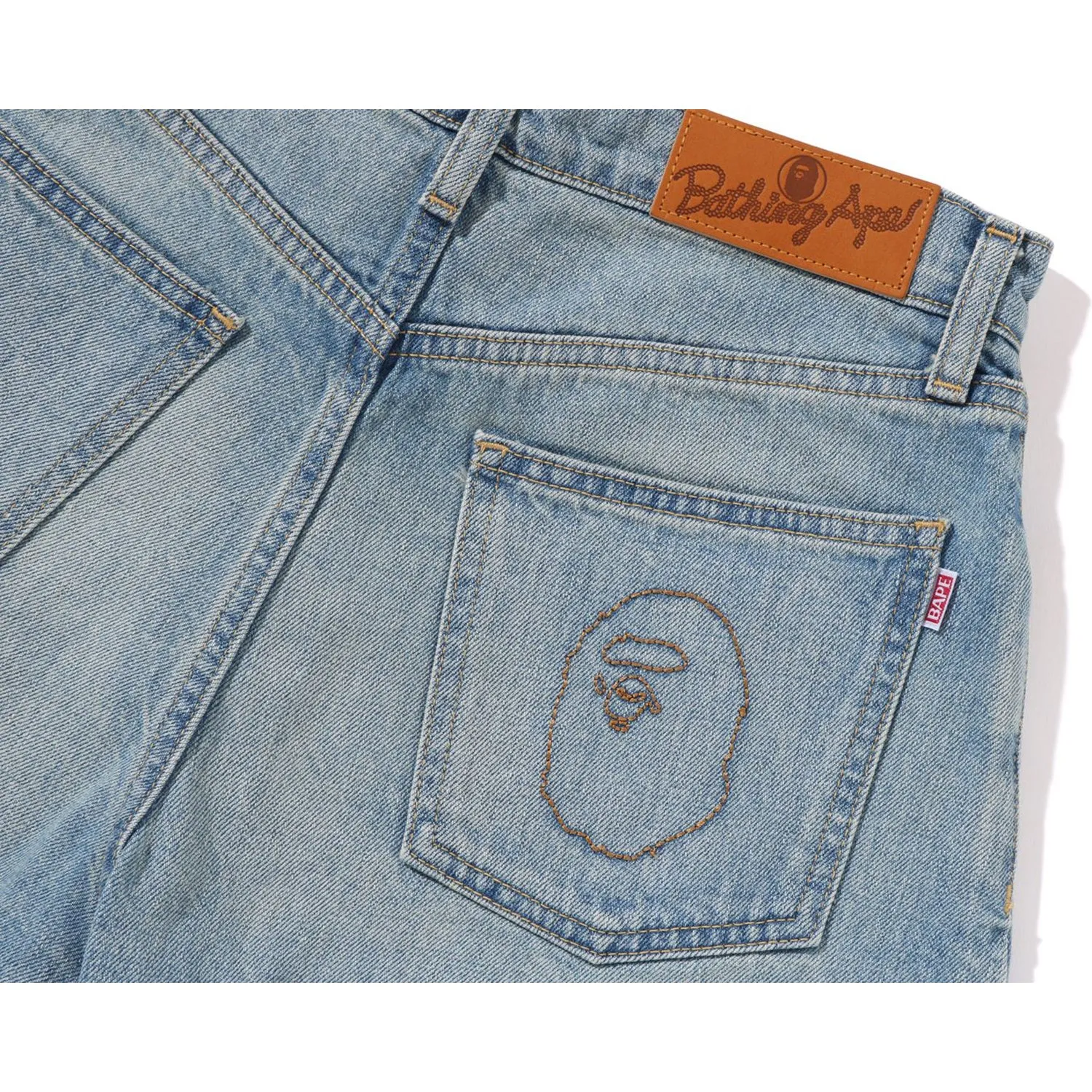 APE HEAD DENIM SHORTS LADIES