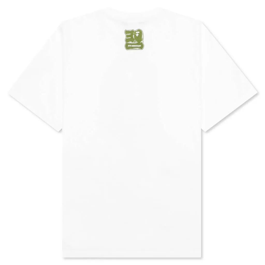 Bape 30th Anniversary Tee #1 M - White/Green