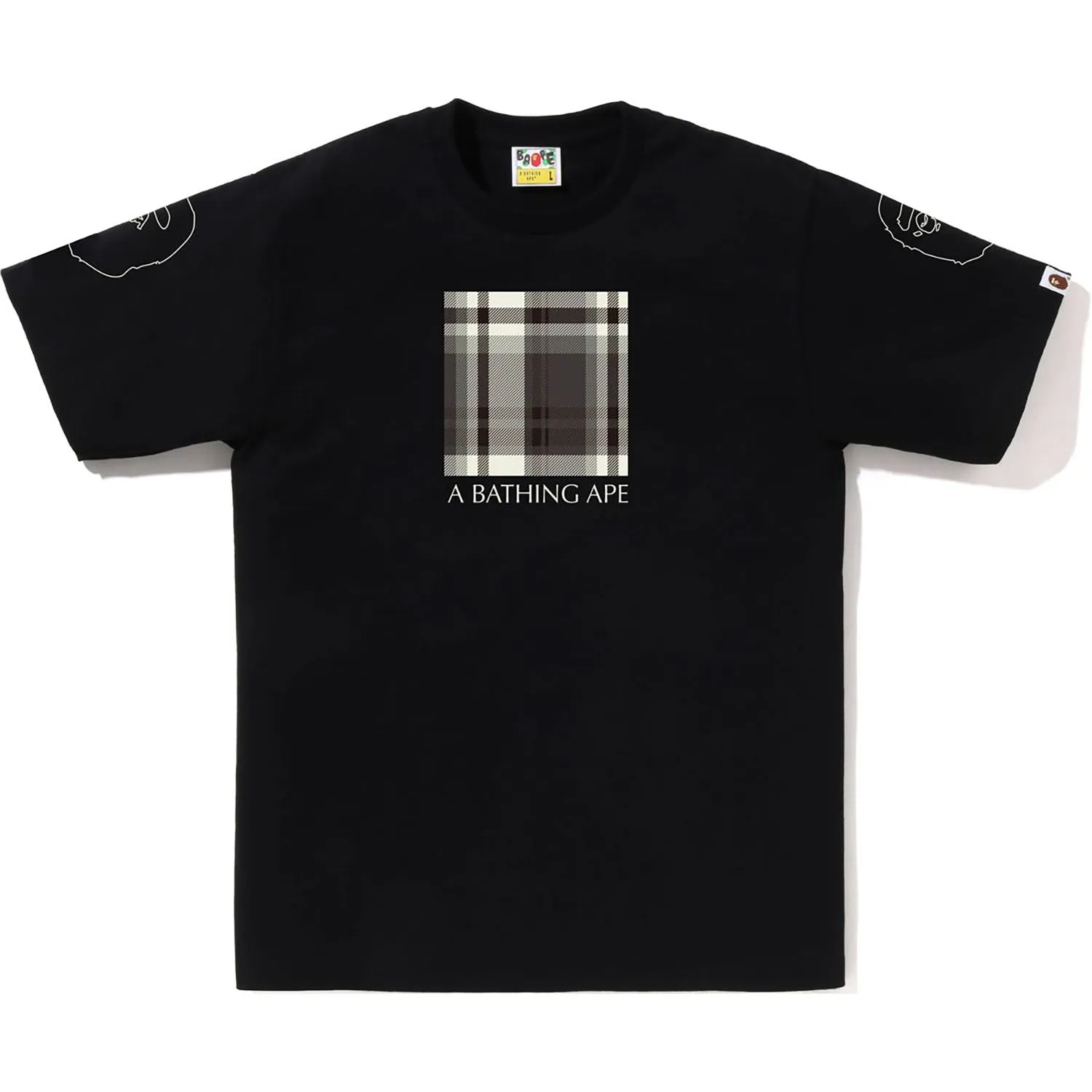 BAPE CHECK BOX TEE MENS