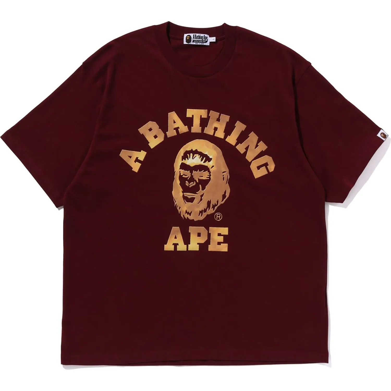 BAPE COLLEGE GRAPHIC TEE MENS