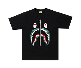 BAPE Color Camo Shark Tee 'Black/Green'