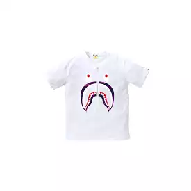 BAPE COLOR CAMO SHARK TEE WHITE/PURPLE