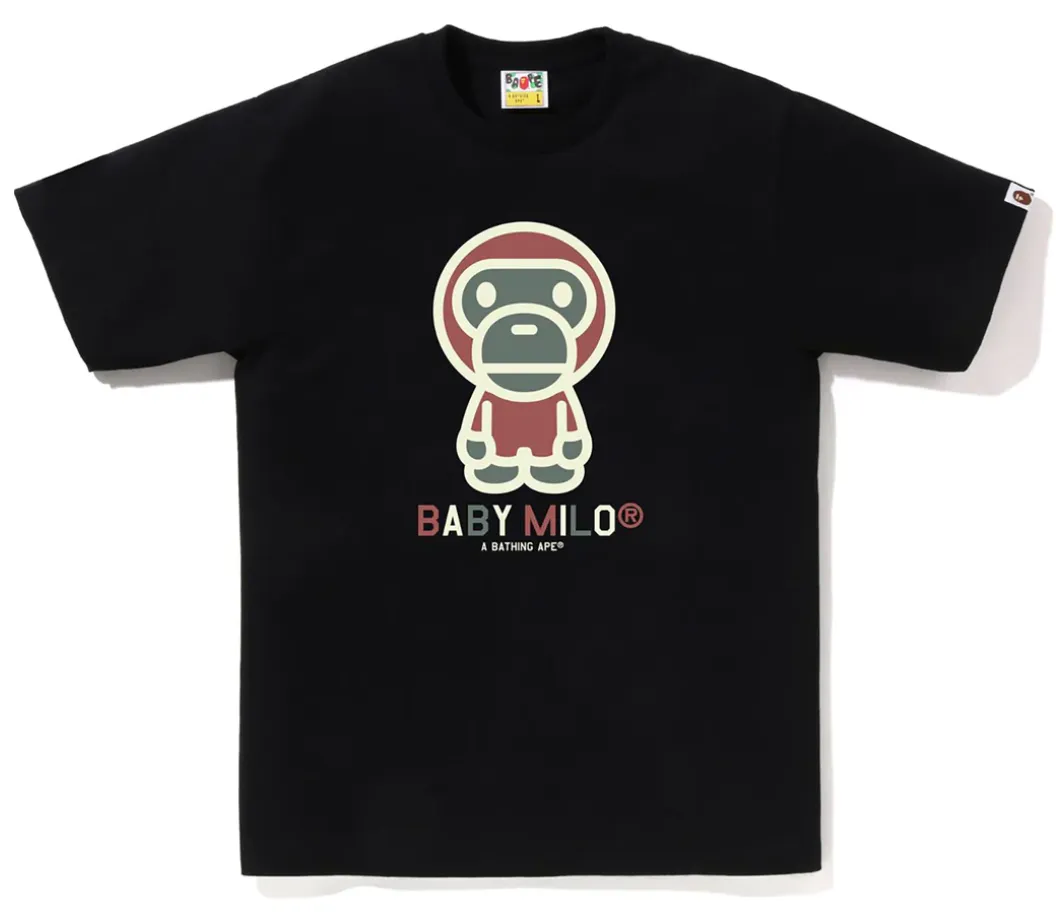 Bape Colors Baby Milo Tee Black