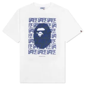 Bape Logo Monogram Tee - White