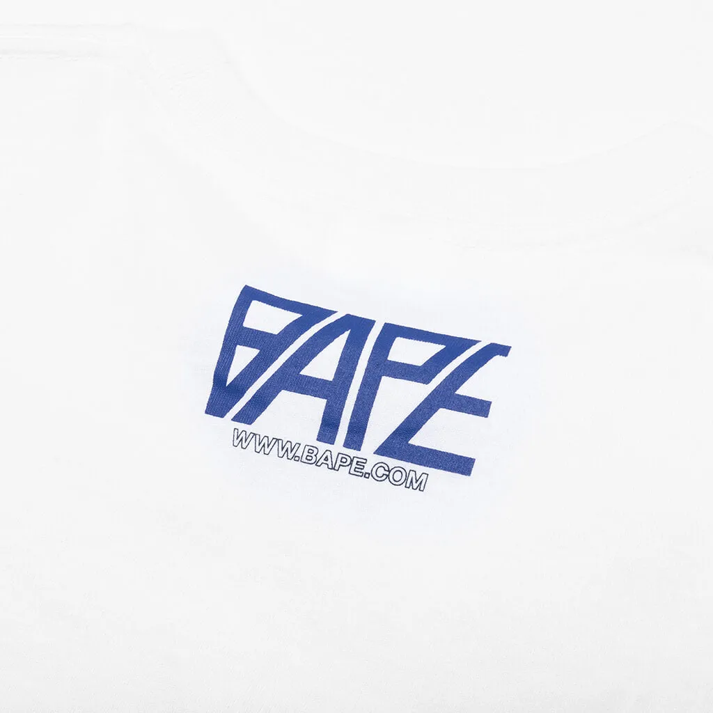 Bape Logo Monogram Tee - White