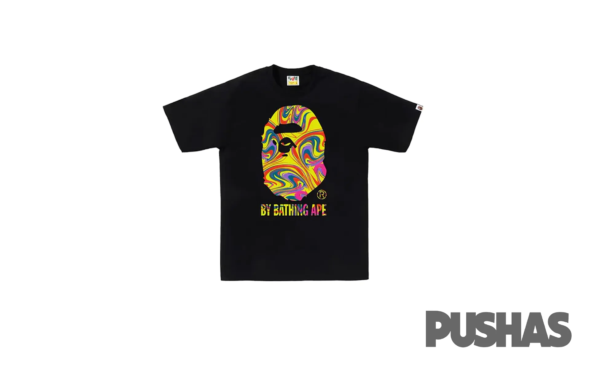 Bape Marbling By Bathing Ape T-Shirt 'Black' (2023)