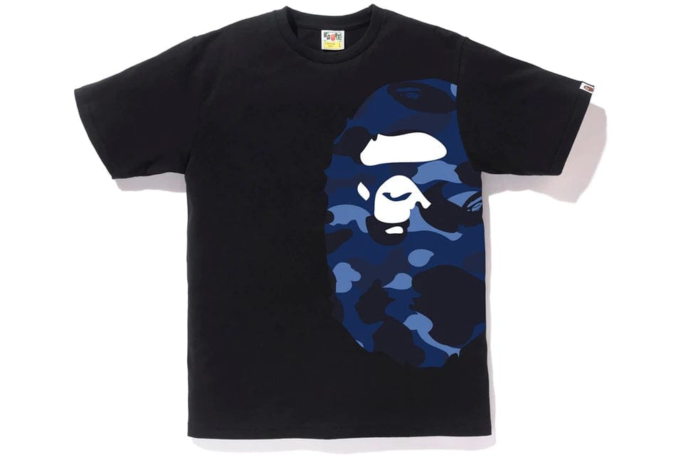 BAPE SIDE BIG APE HEAD TEE BLACK / BLUE