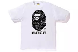 BAPE SPACE CAMO BIG APE HEAD TEE WHITE