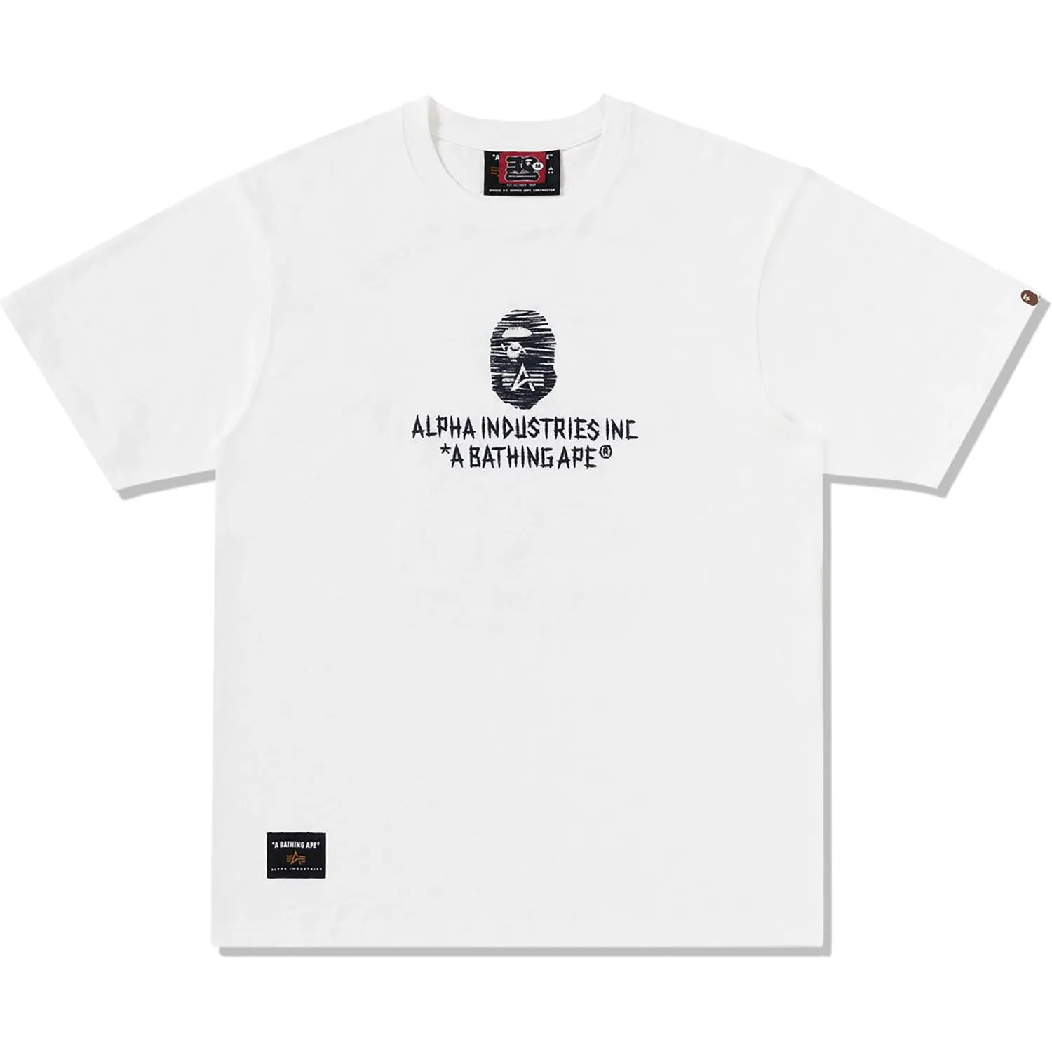 BAPE X ALPHA INDUSTRIES TEE MENS