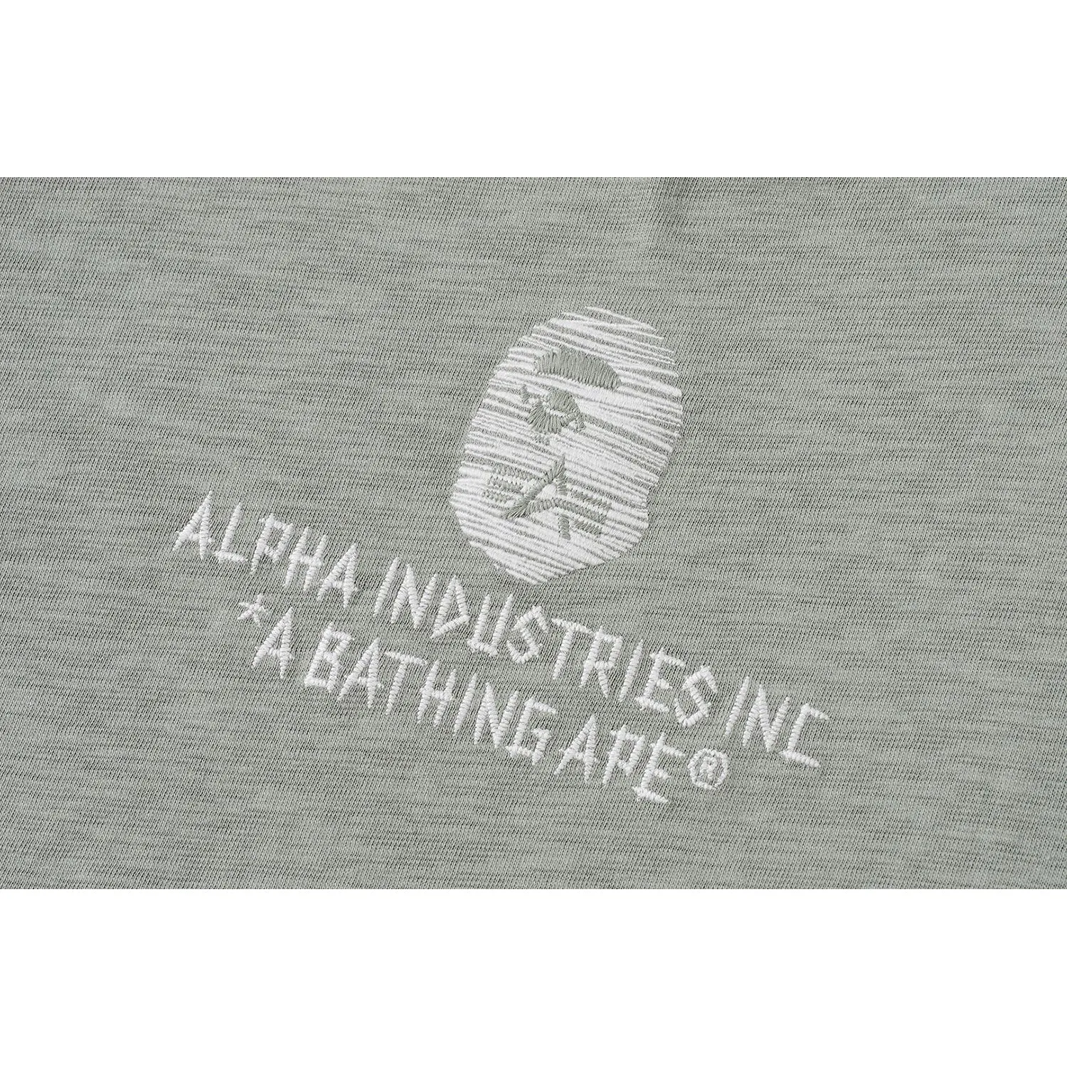 BAPE X ALPHA INDUSTRIES TEE MENS