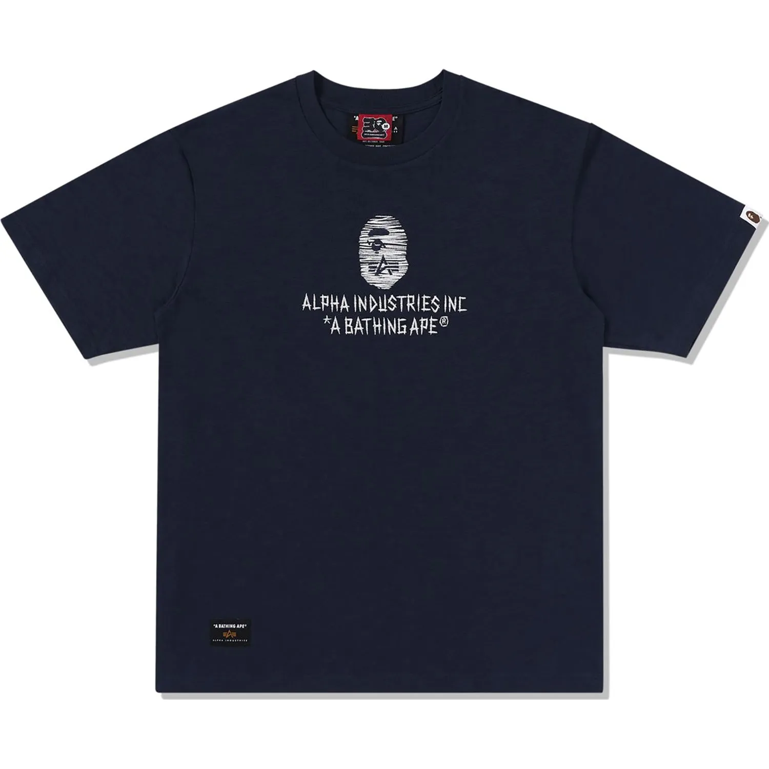 BAPE X ALPHA INDUSTRIES TEE MENS