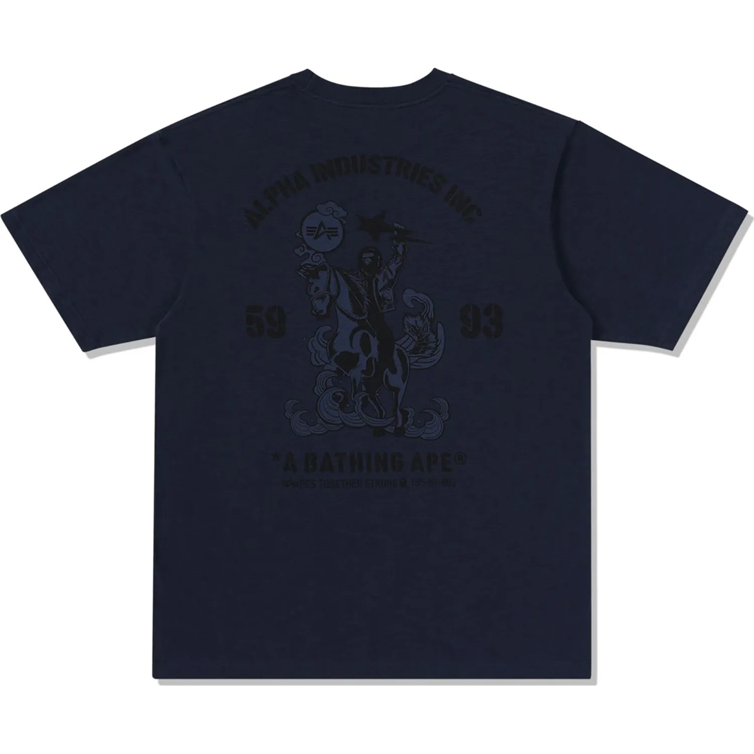 BAPE X ALPHA INDUSTRIES TEE MENS