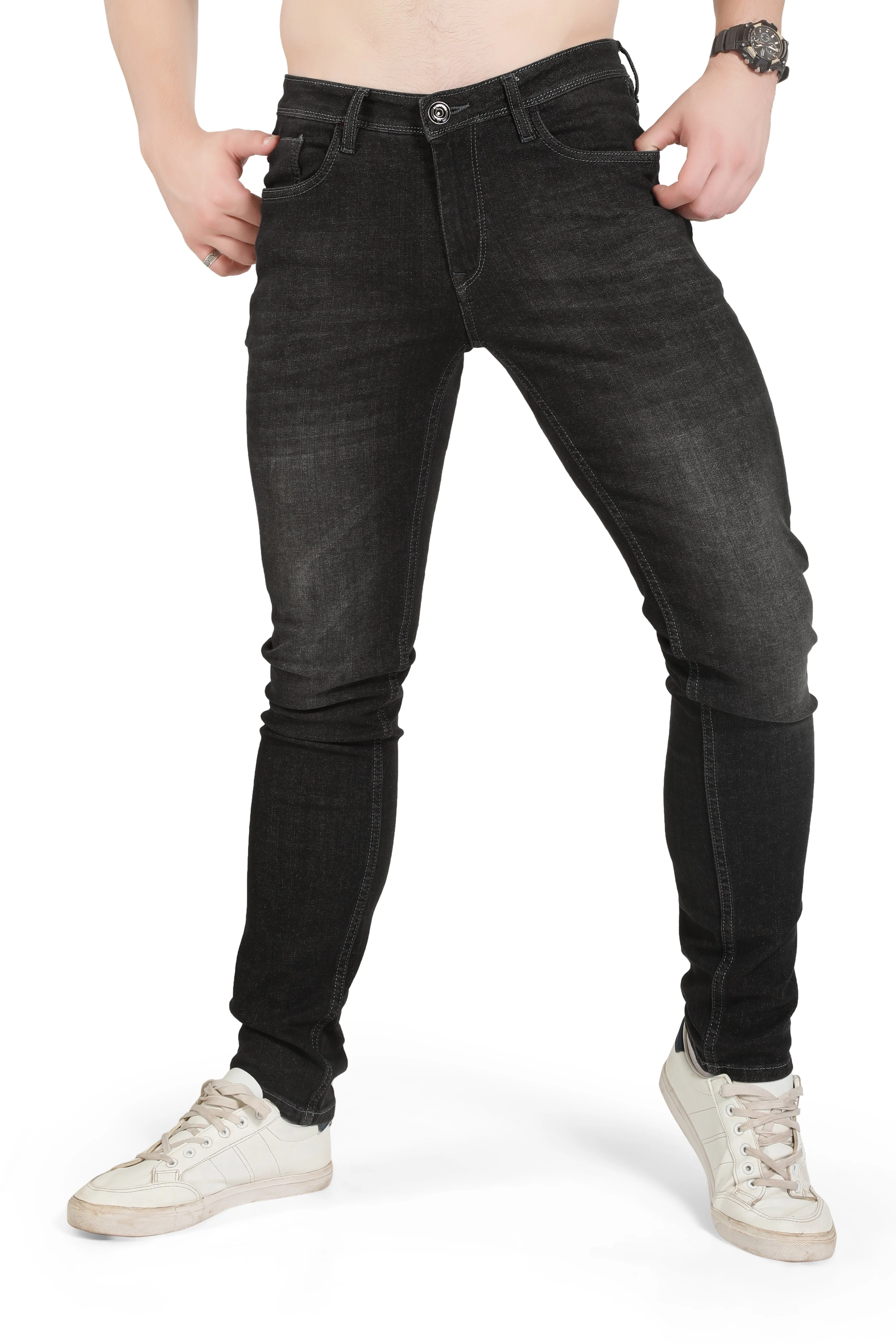 Black Tree Men's Designer Stretch Slim Fit Jeans for Men's BT001.