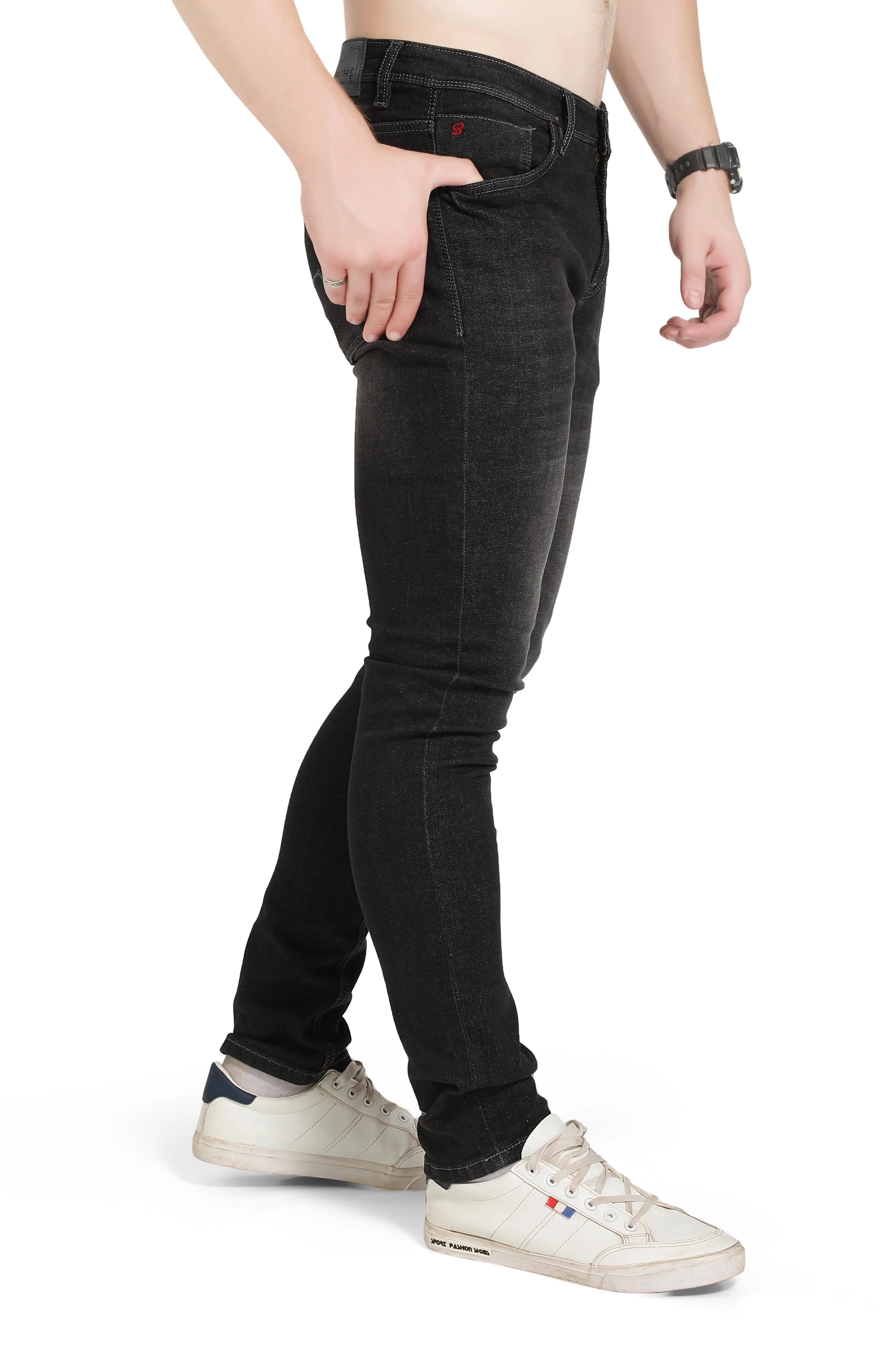 Black Tree Men's Designer Stretch Slim Fit Jeans for Men's BT001.