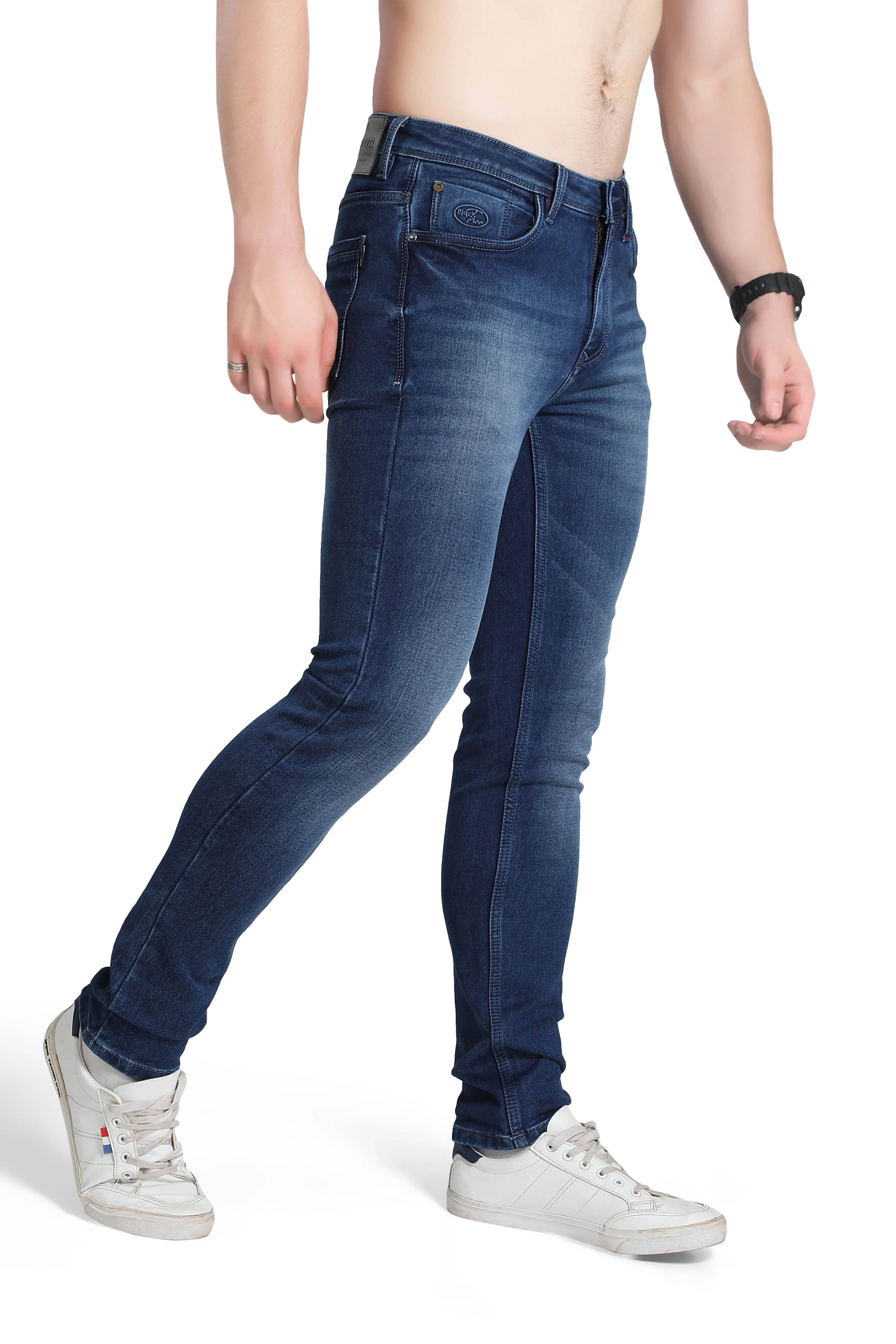 Black Tree Men's Designer Stretch Slim Fit Jeans for Men's BT002.