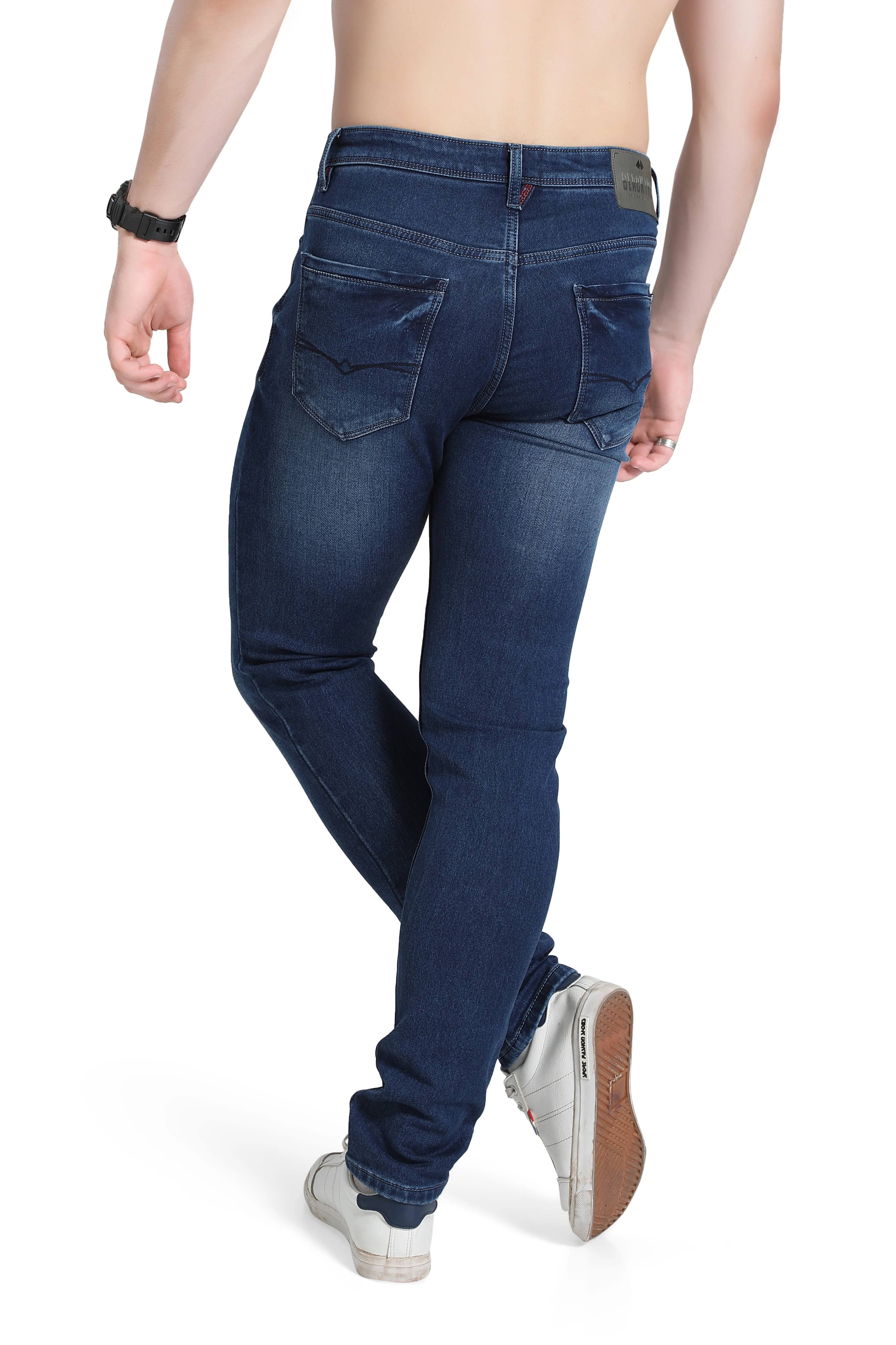 Black Tree Men's Designer Stretch Slim Fit Jeans for Men's BT002.