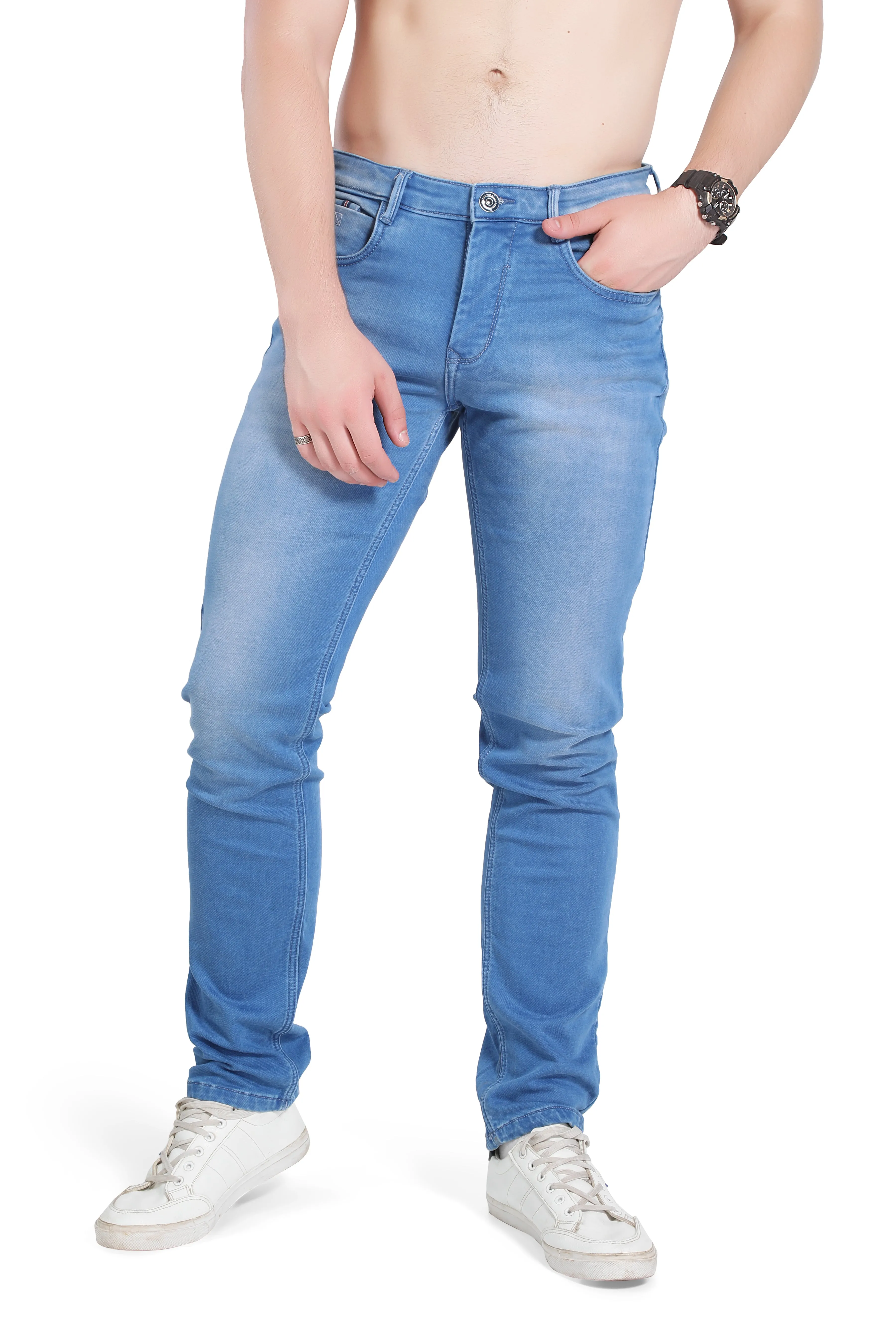 BLACKTREE MEN'S YONG STYLE LIGHT BLUE JEANS BT0016.