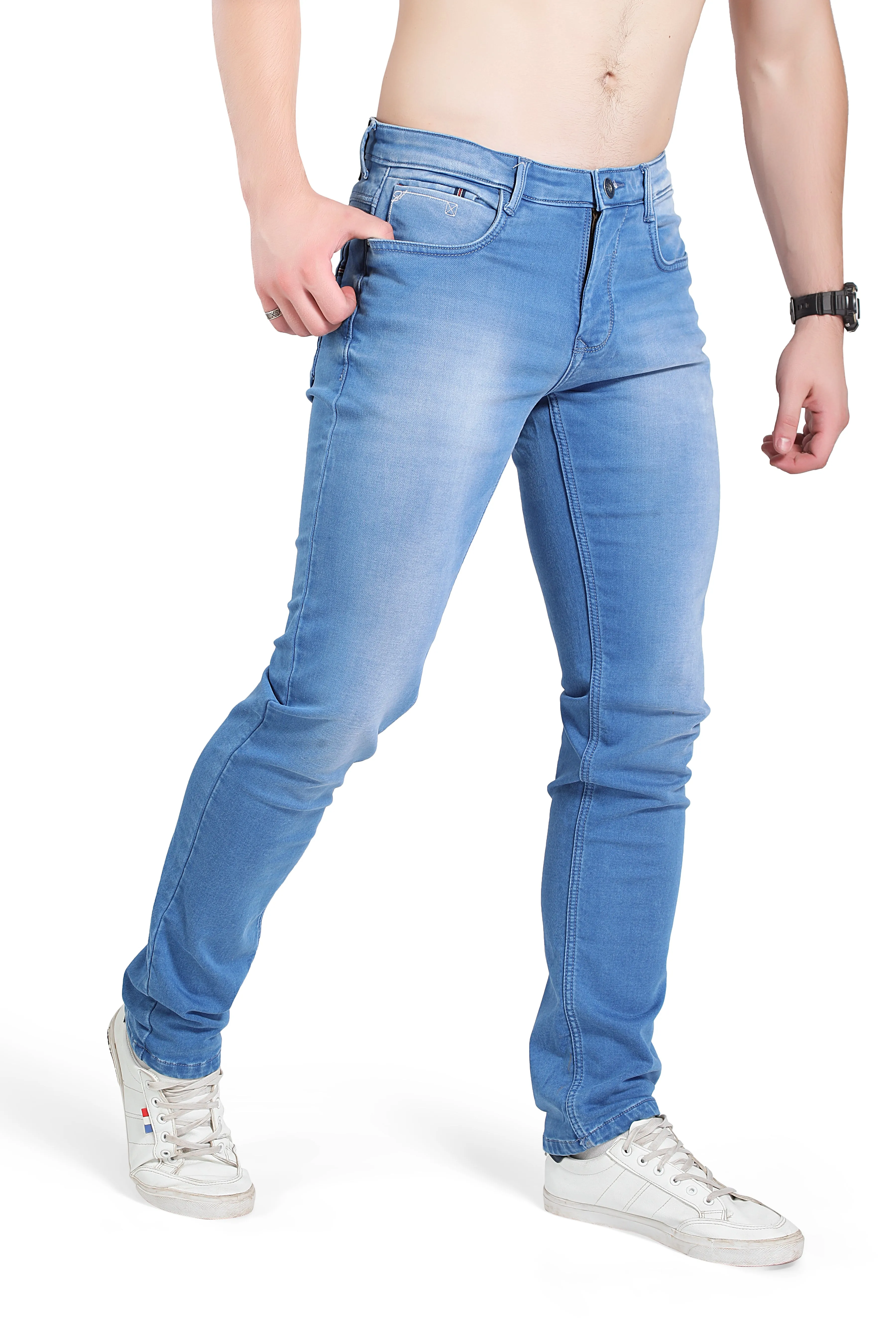 BLACKTREE MEN'S YONG STYLE LIGHT BLUE JEANS BT0016.