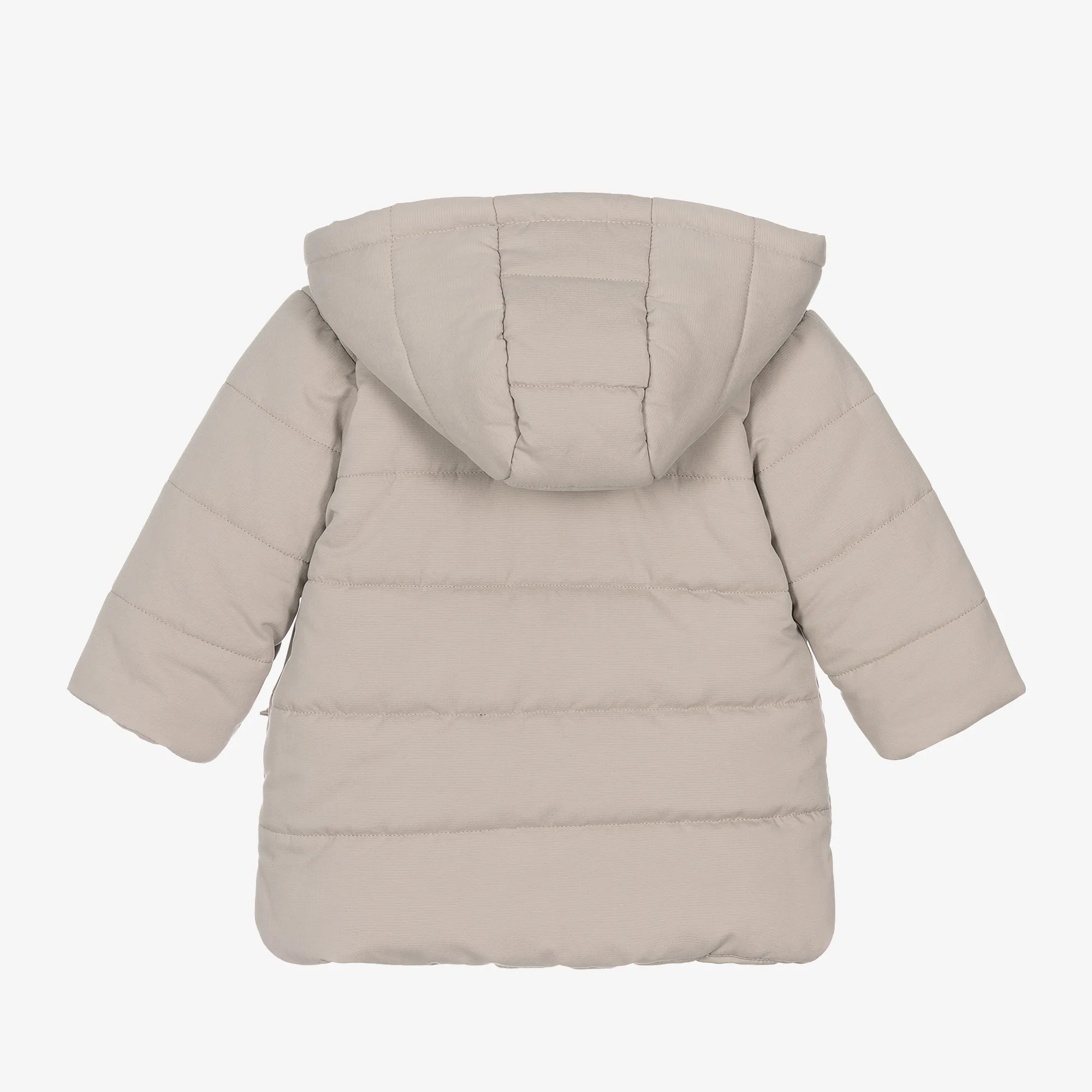 Boys Beige Puffer Coat