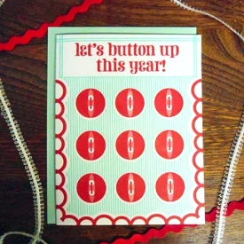 Button Up This Year Card