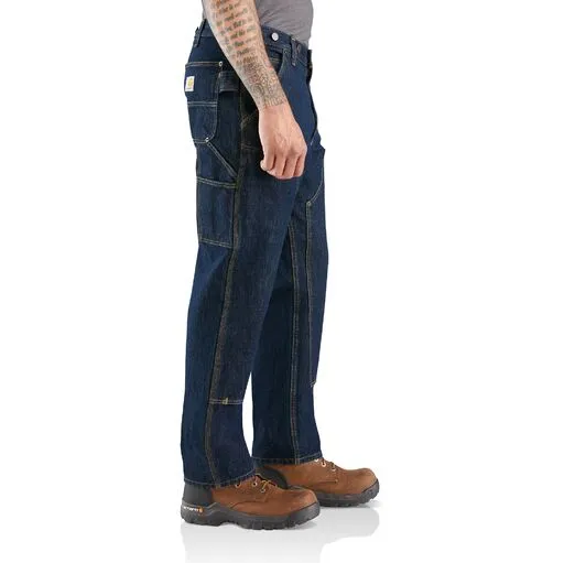 Carhartt Men's Rugged Flex Relaxed Fit Double-Front Utility Logger Jeans