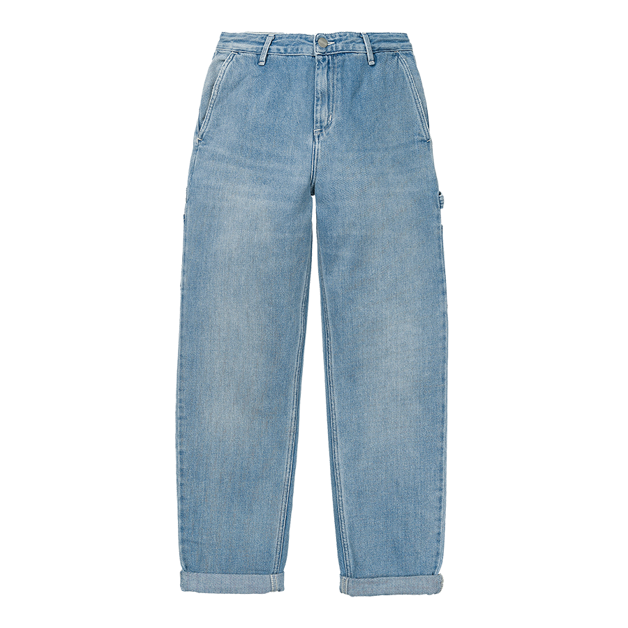 Carhartt WIP Women's Peirce Pant Denim - Light Stone Wash