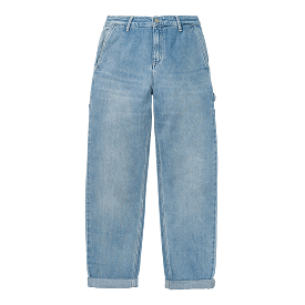 Carhartt WIP Women's Peirce Pant Denim - Light Stone Wash