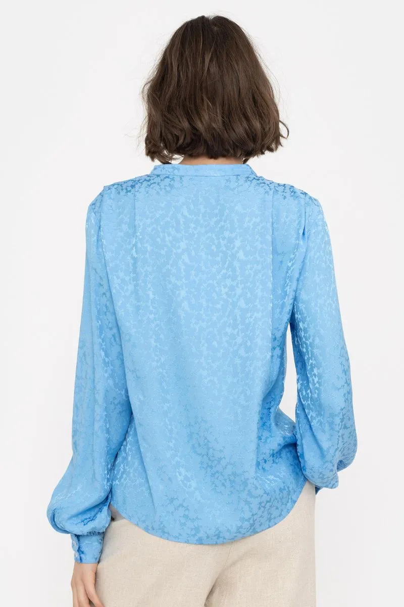 Collins Blouse | Azure Blue | Strik fra Soft Rebels