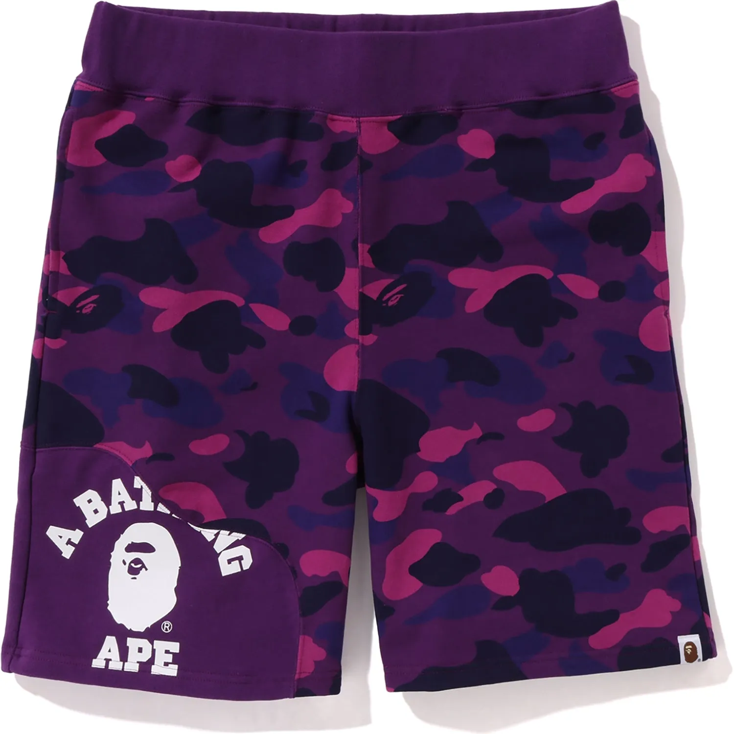 COLOR CAMO CUTTING SWEAT SHORTS MENS