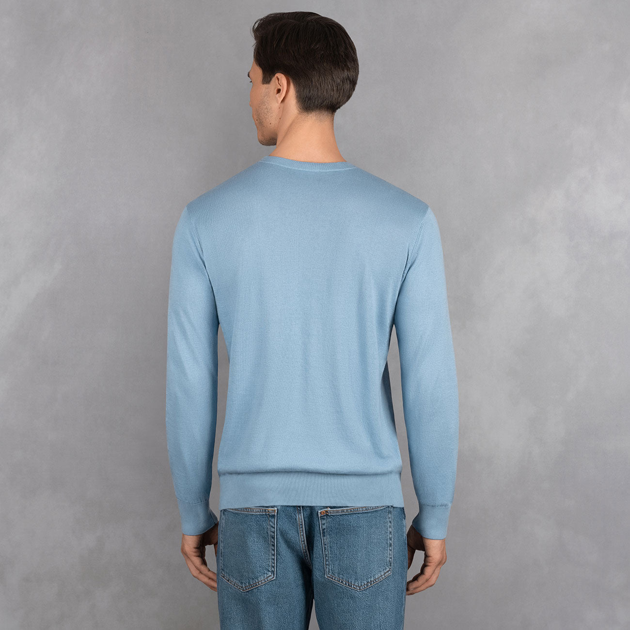 Cotton Pullover Round Neck Men