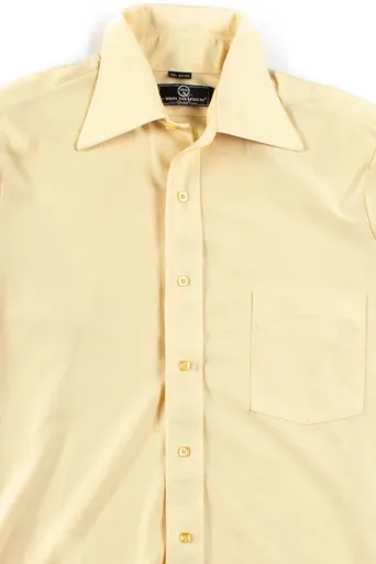 Cream Yellow Vintage Button Up Shirt