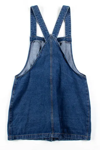 Denim Button Up Pinafore