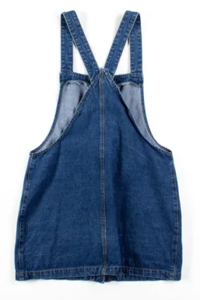 Denim Button Up Pinafore