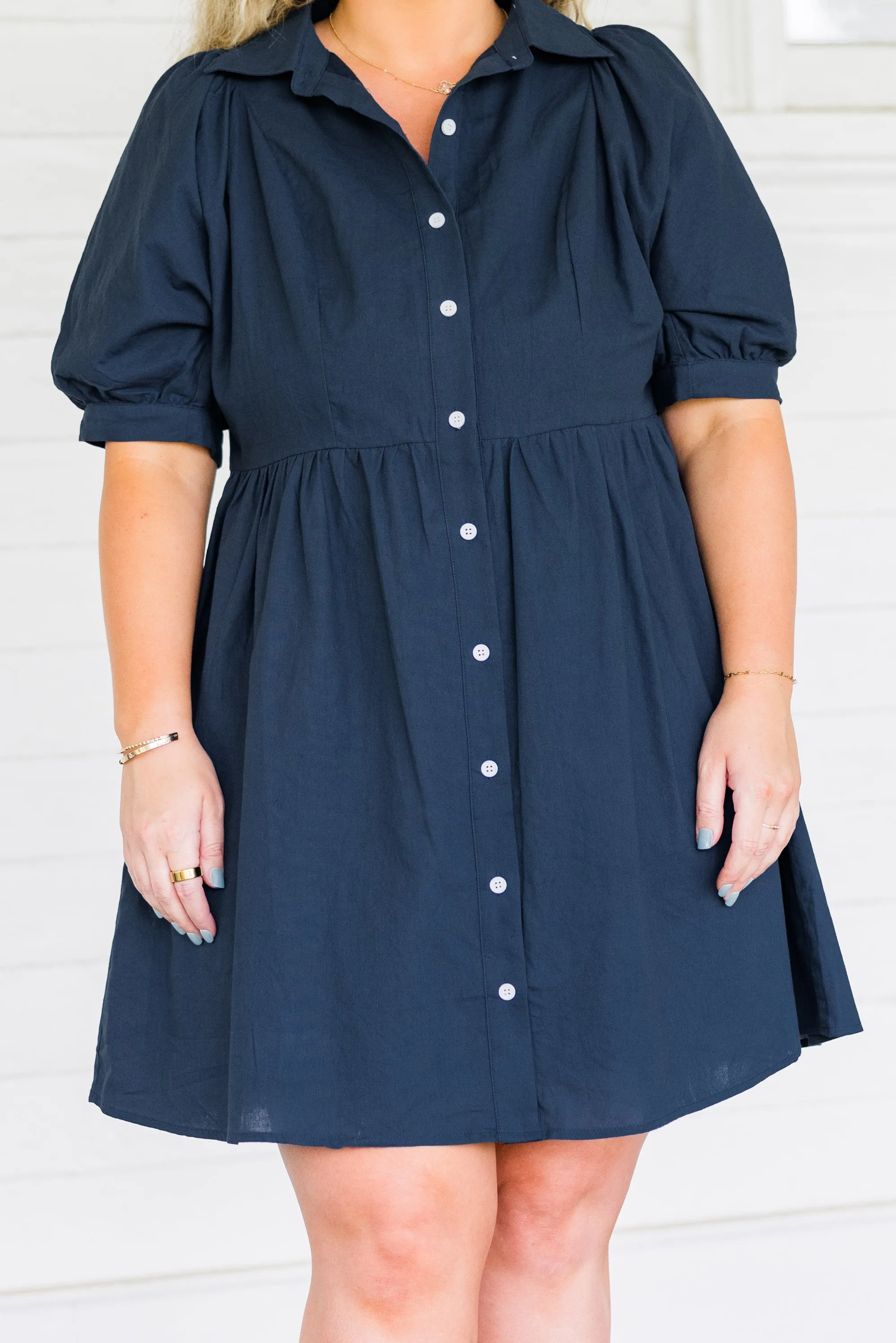 Destined To Impress Dress, Navy