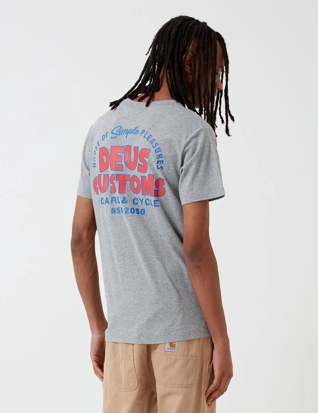 Deus Ex Machina Simpli-City T-Shirt - Grey Marle