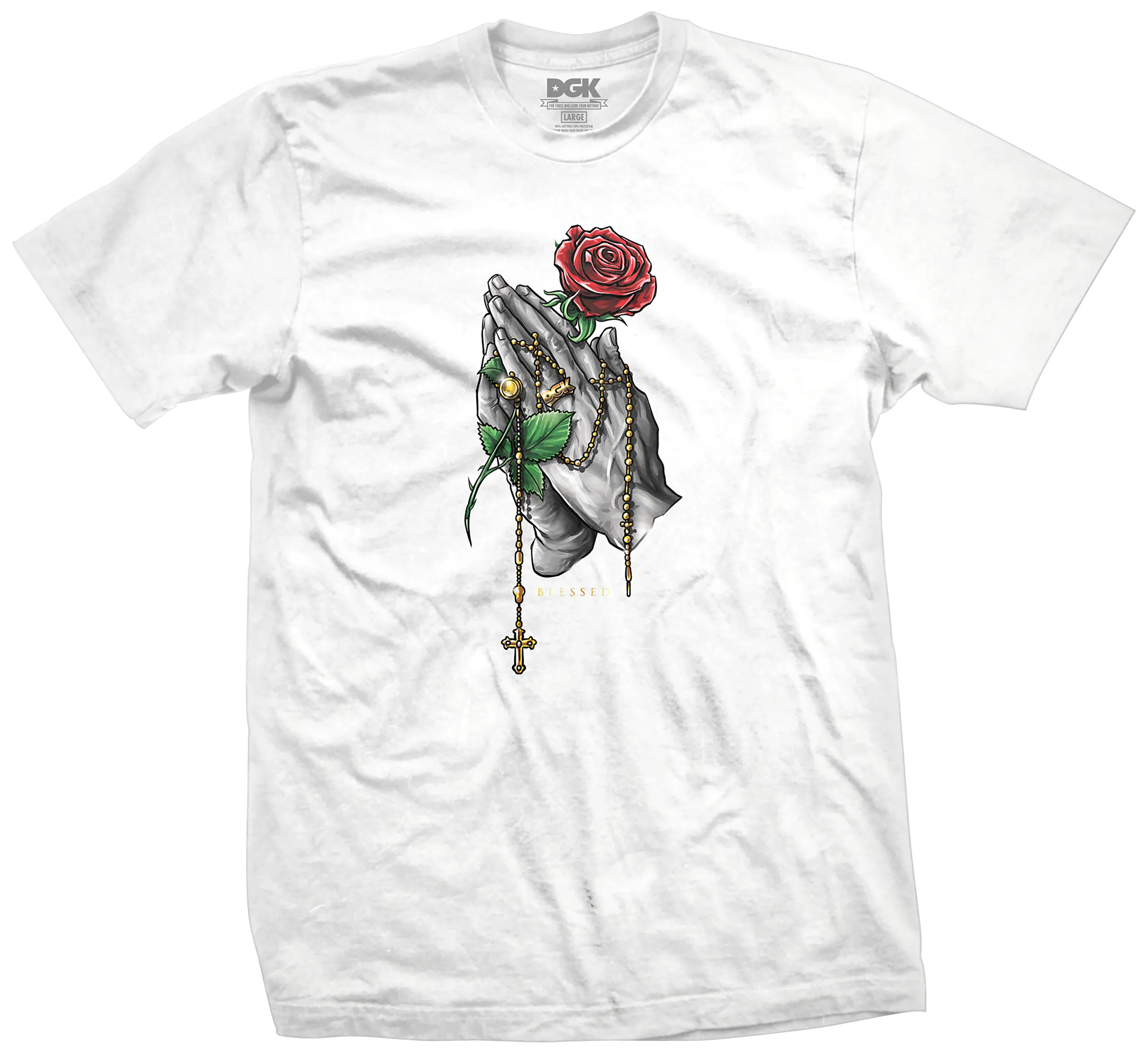 DGK T-SHIRT ROSARY WHITE