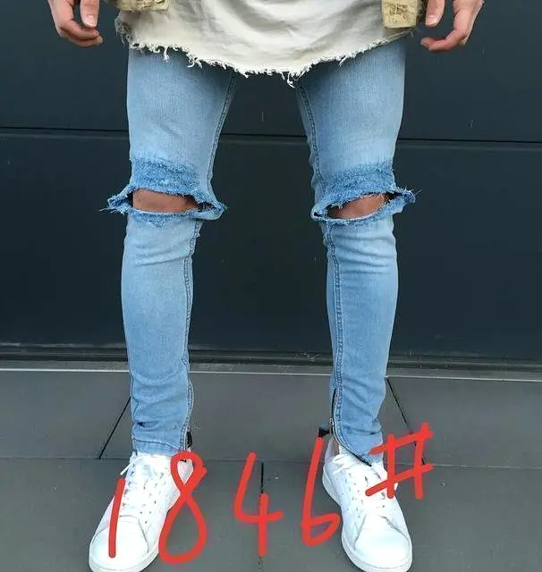 Distressed Denim Jeans Pants For Men