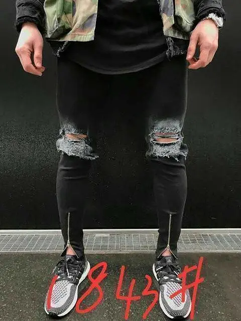 Distressed Denim Jeans Pants For Men