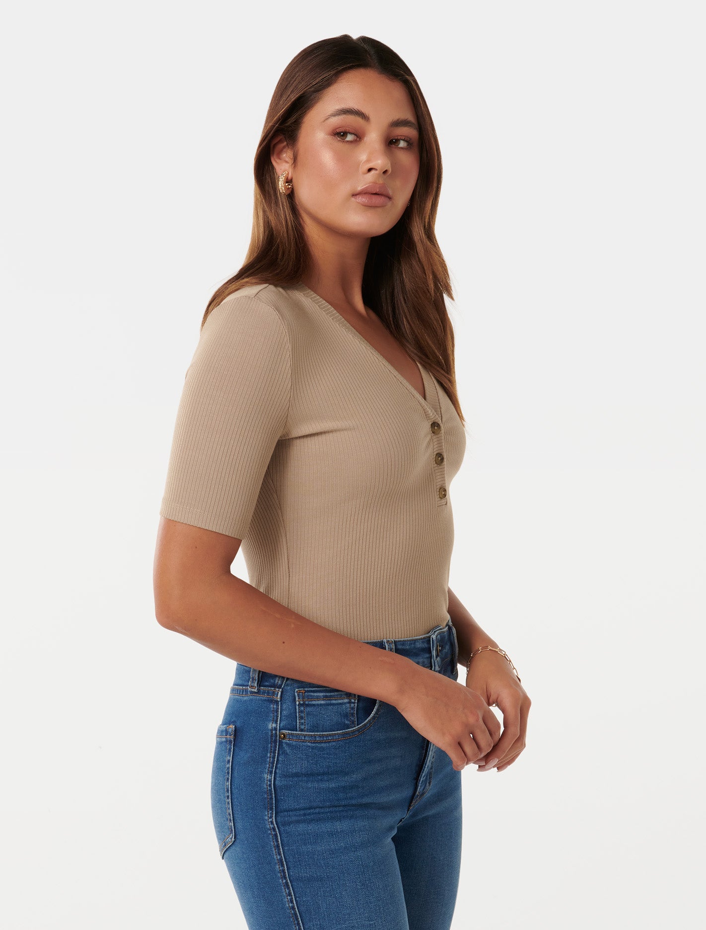 Elaine Button Up Top