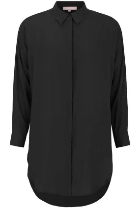 Freedom LS Long Shirt |Black |Skjortekjole fra Soft Rebels