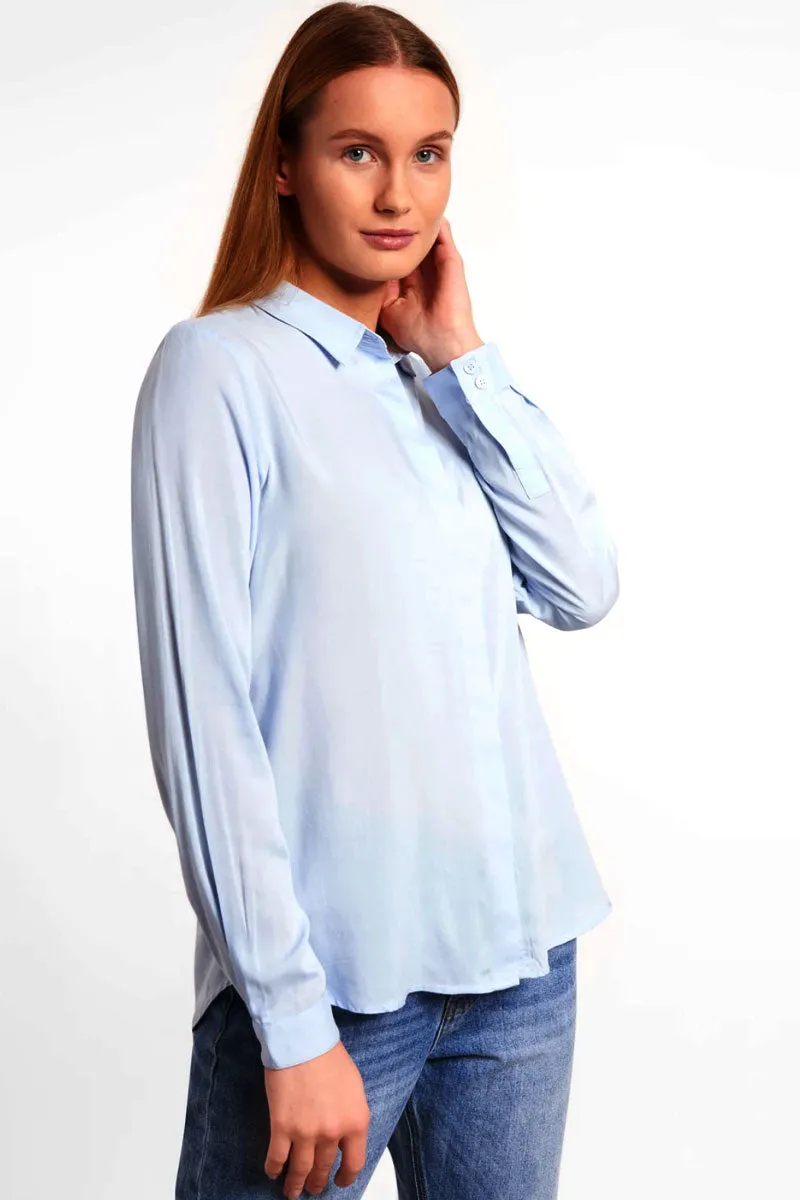 Freedom LS Shirt | Cashmere Blue | Skjorte Fra Soft Rebels