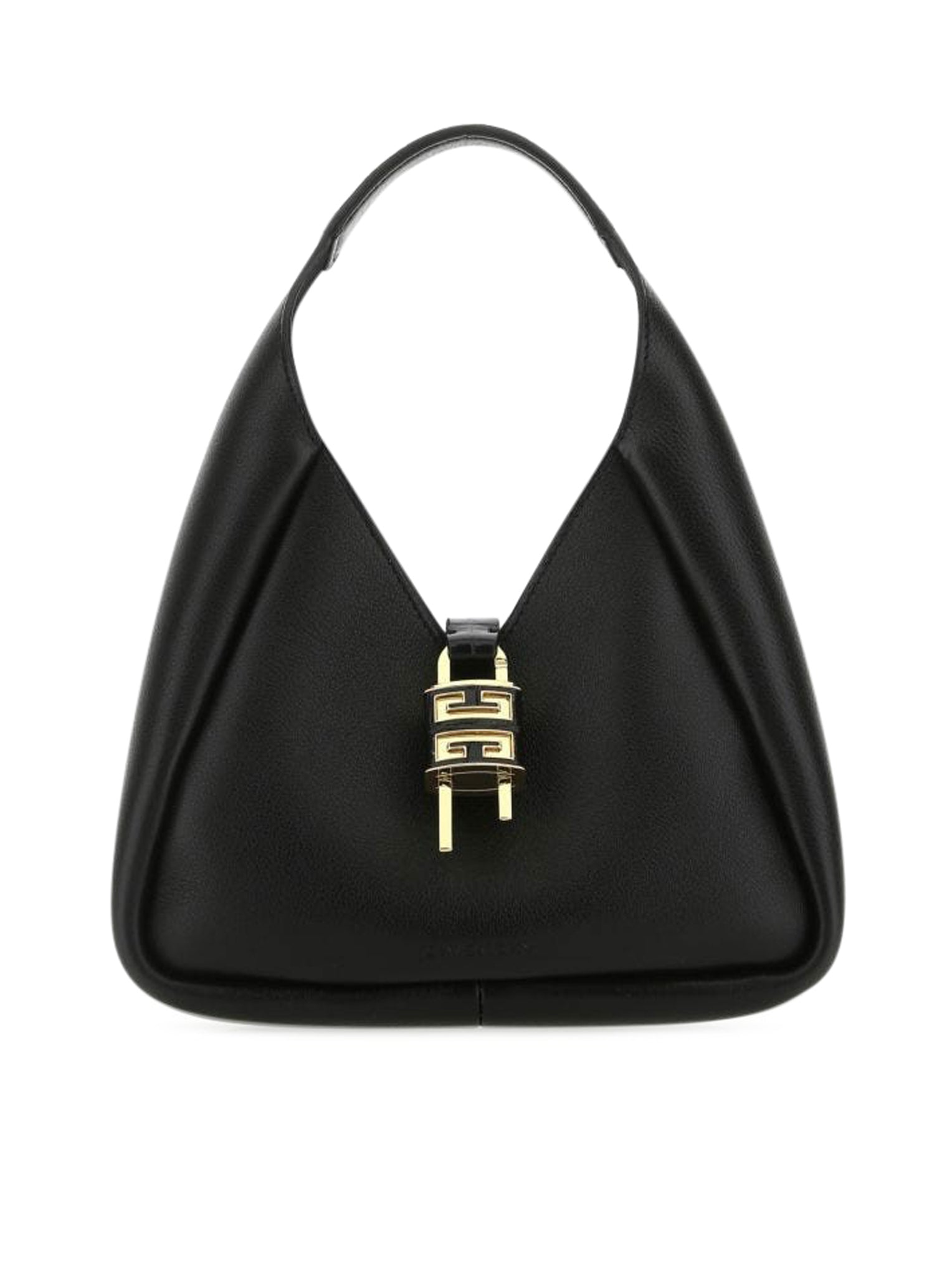 G-Hobo handbag in black leather