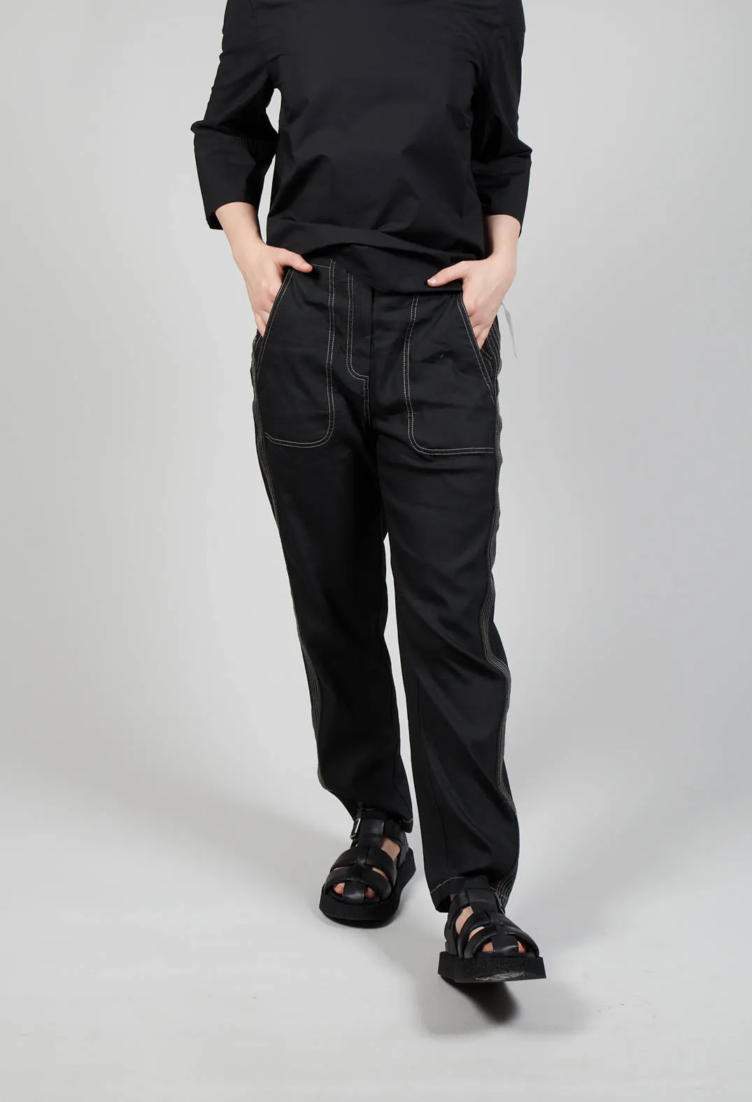 Geo Trouser In Black