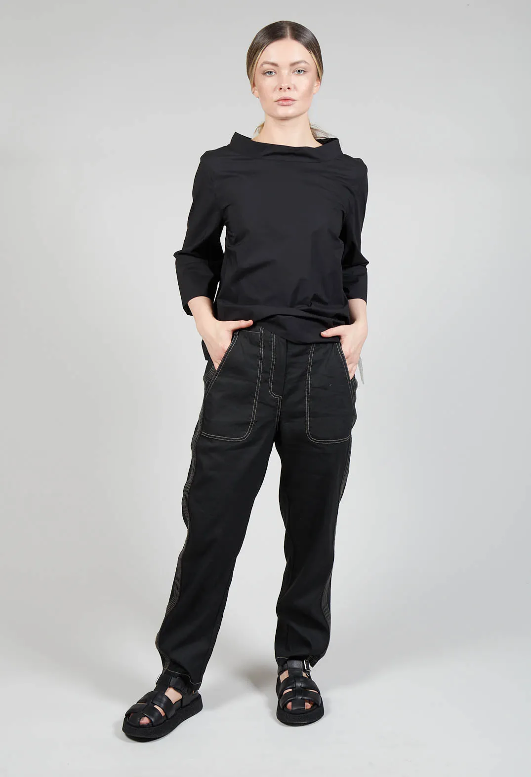 Geo Trouser In Black