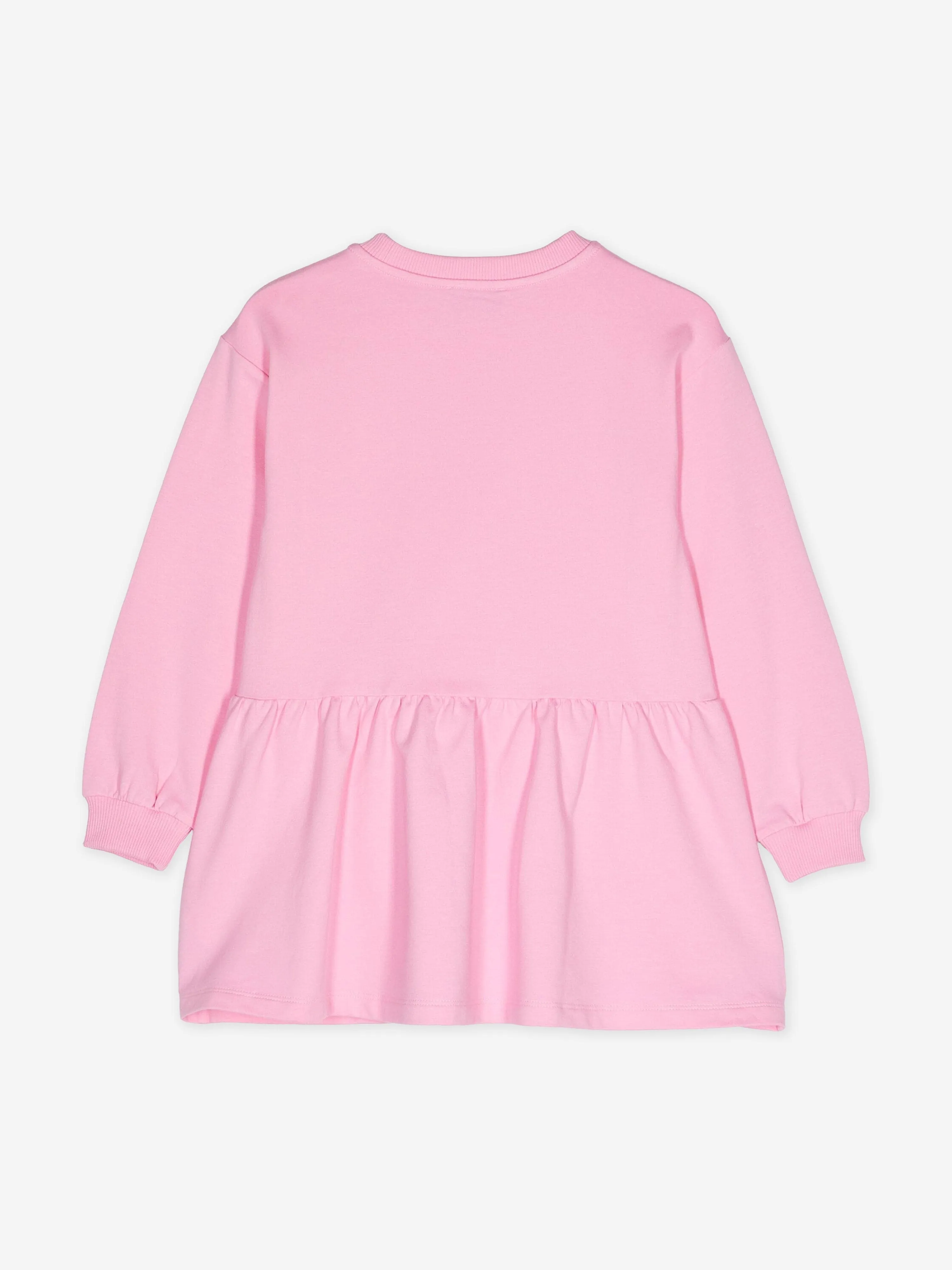 Girls Teddy Bear Logo Sweater Dress in Pink