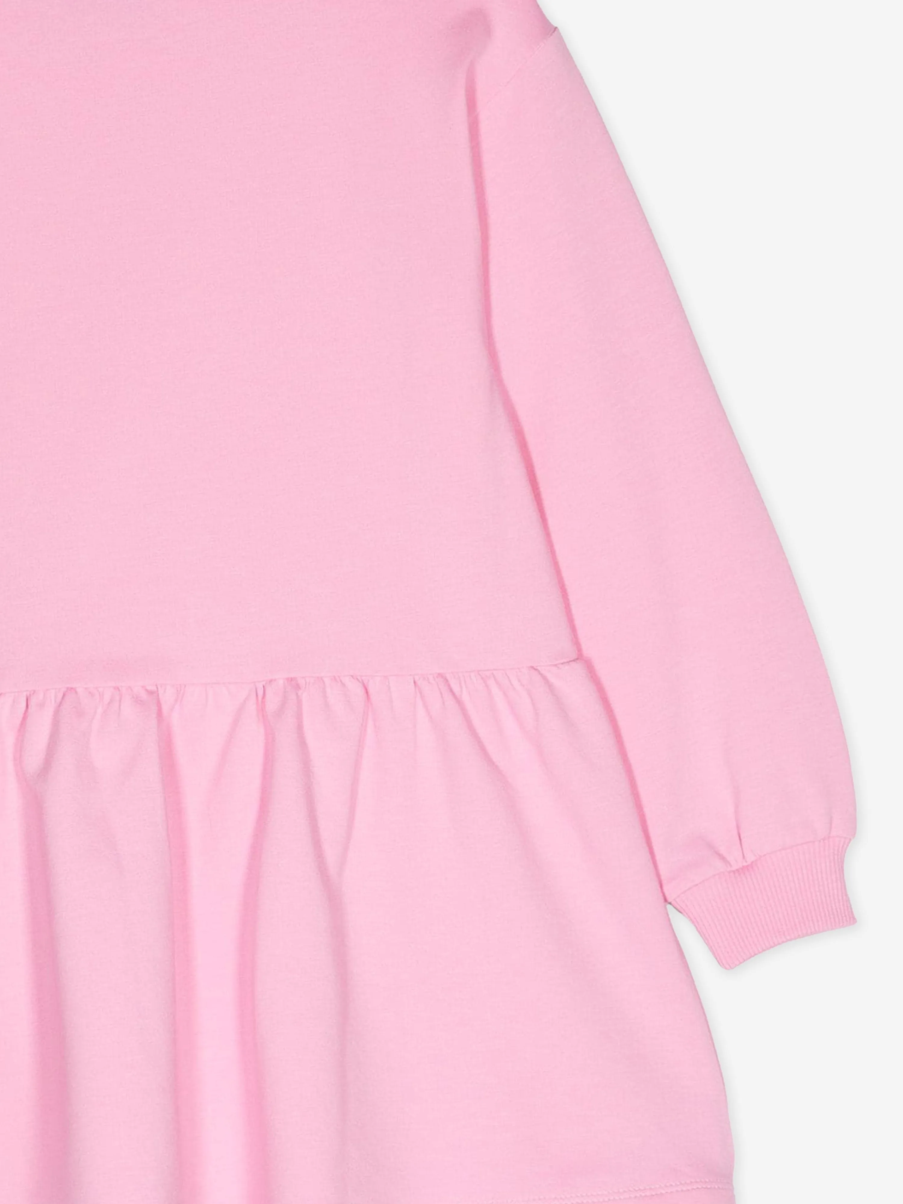 Girls Teddy Bear Logo Sweater Dress in Pink